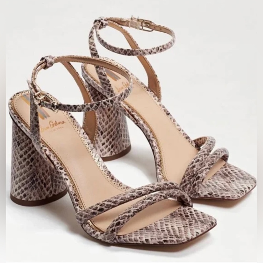Sam Edelman Snake Skin Block Heels 7.5